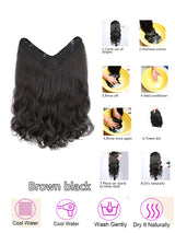 SHEIN وصلة شعر دبابيس قصير مجعد بألياف اصطناعية