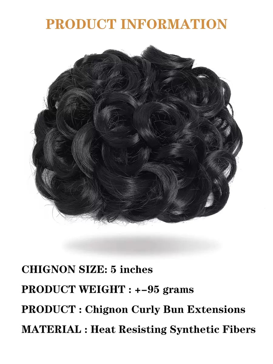 SHEIN مخلب كليب فوضوي كعكة الشعر متموجة بمشبك