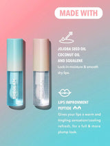 SHEGLAM Plump Addict Hot & Cold Gloss Duo مجموعة ملمع شفاه مكثف فوري لامع ومرطب
