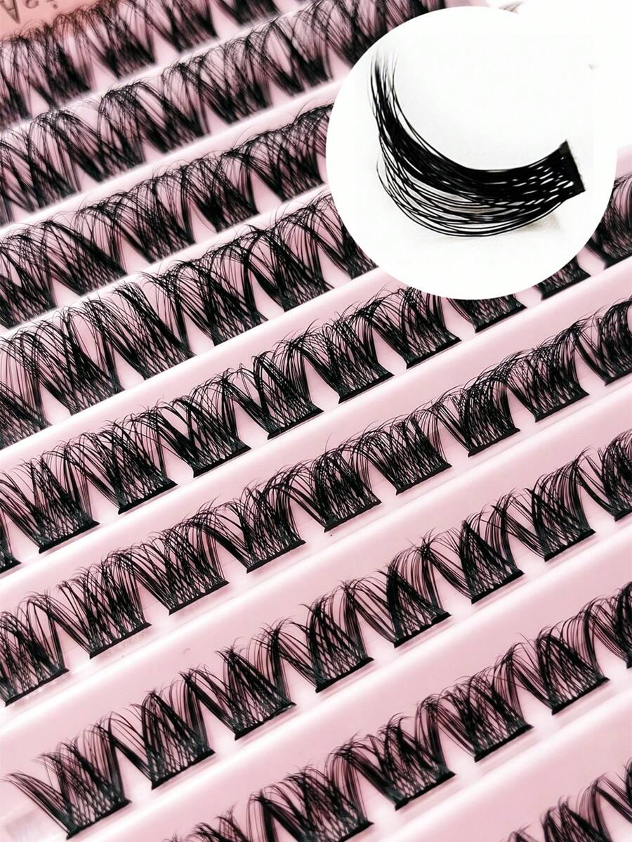 SHEIN Asiteo طقم 100 رموش مانجا  ناعمة وخفيفة