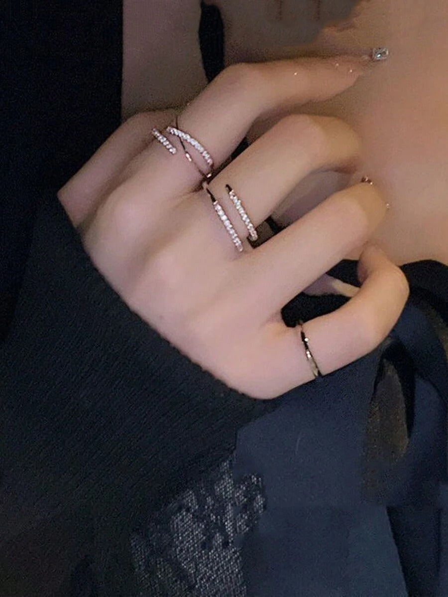 SHEIN طقم 3 خواتم قابلة للتعديل