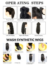 SHEIN باروكة ذيل الحصان بالمخلب 24 بوصة مموج