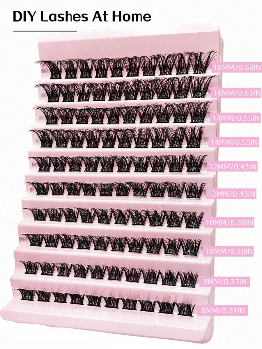 SHEIN Asiteo طقم 100 رموش مانجا  ناعمة وخفيفة