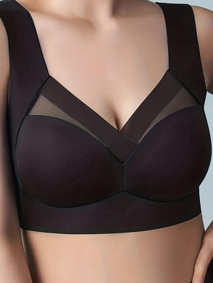 SHEIN حمالة صدر ناعمة ومبطنه بلون أسود