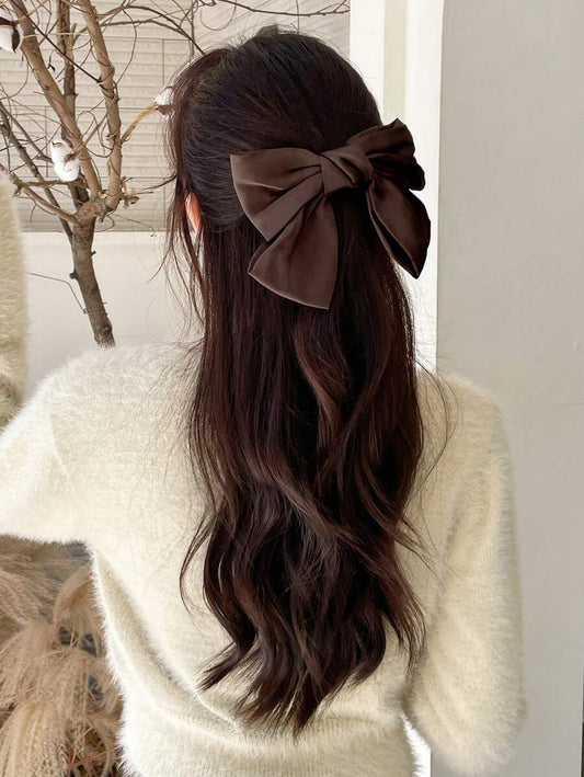 SHEIN DAZY مشبك شعر بتصميم فراشة بلون قهوة بني