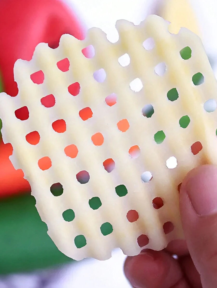 SHEIN مقشرة بطاطس بشكل شبكة وقطاعة خضار بالموجة