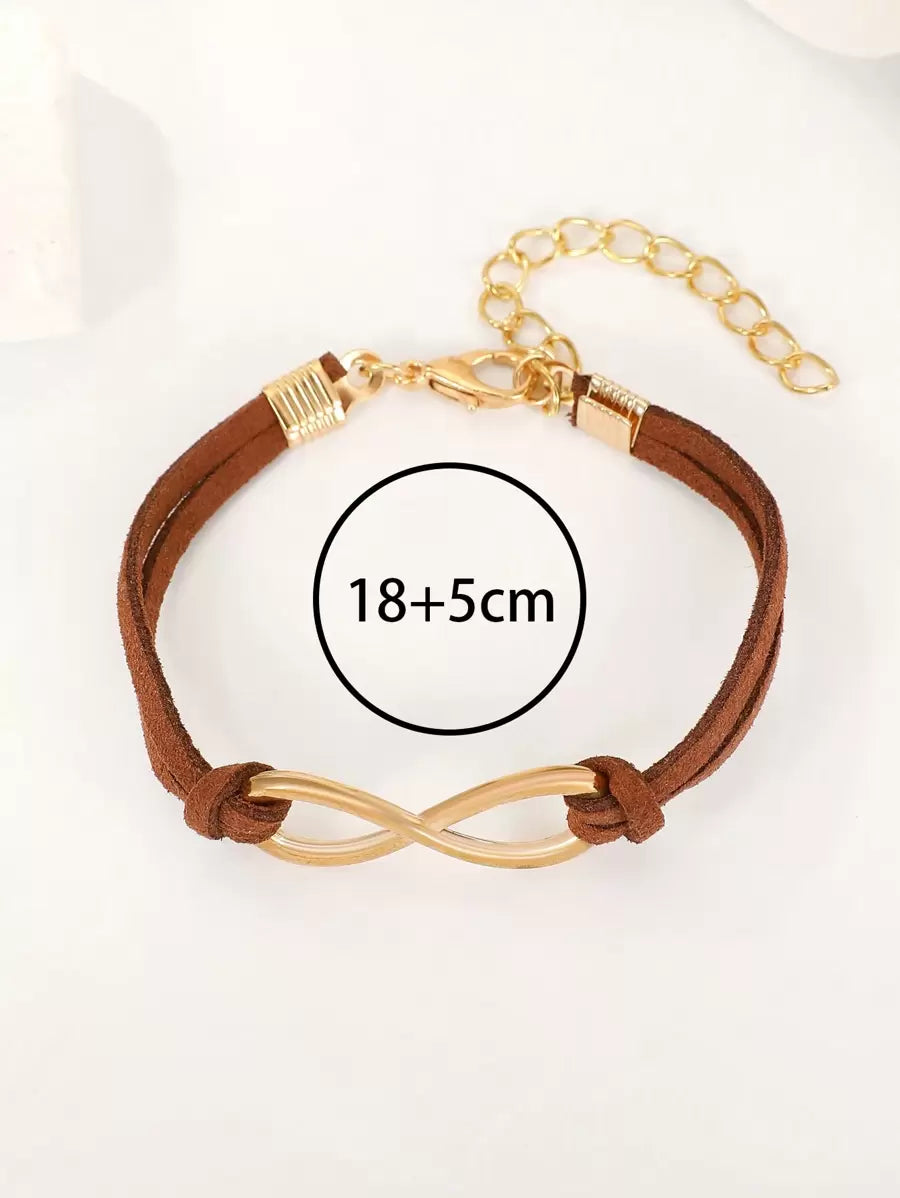 SHEIN سوار بني بسيط وأنيق بحبل