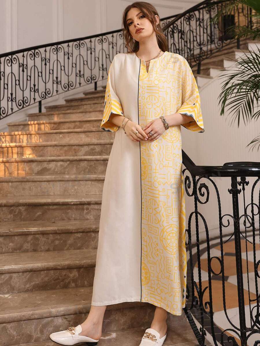 SHEIN Najma فستان نسائي تونيك بأكمام دولمان