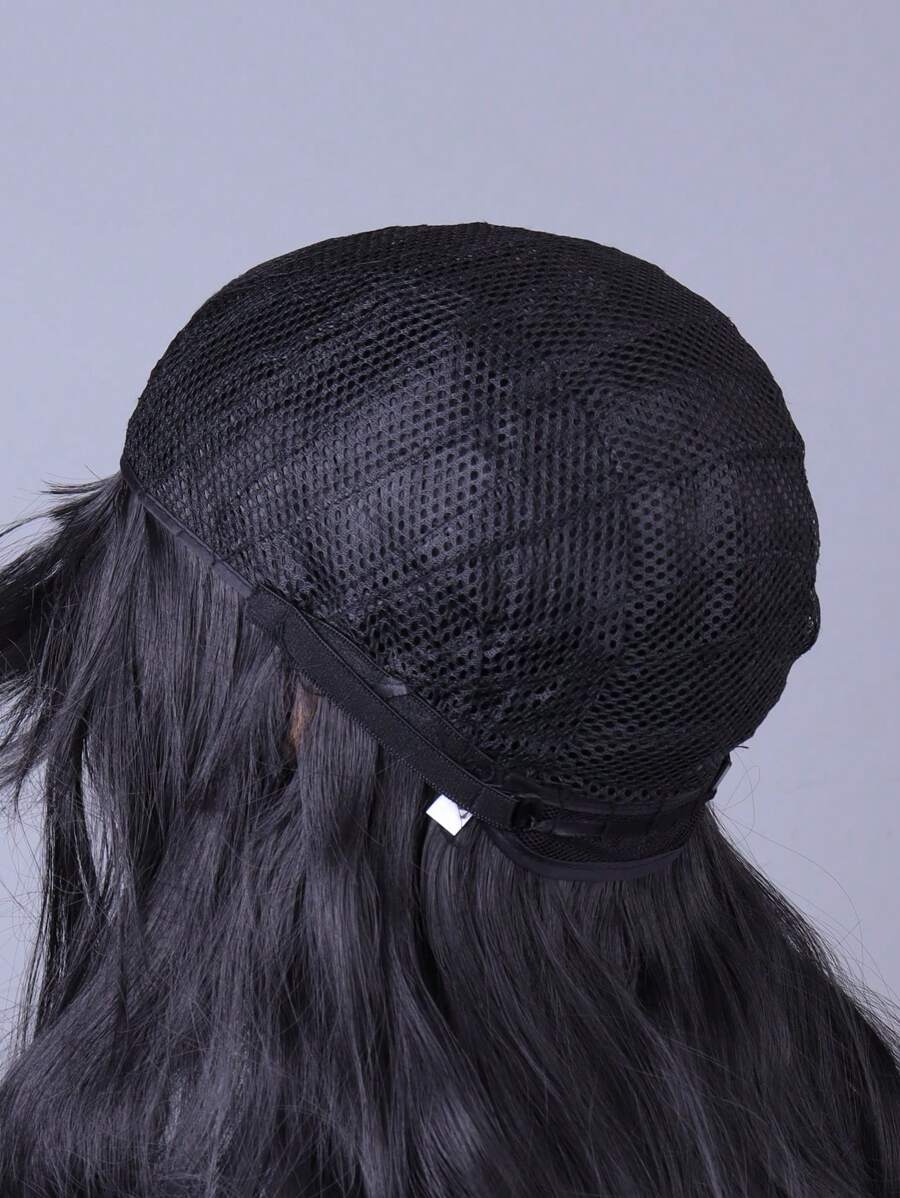 SHEIN باروكة شعر كيرلي طويل بموجات كبيرة أنيقة من ألياف صناعية