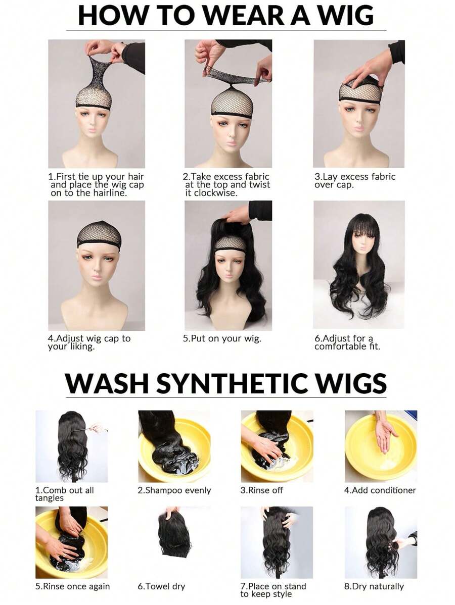 SHEIN باروكة شعر كيرلي طويل بموجات كبيرة أنيقة من ألياف صناعية