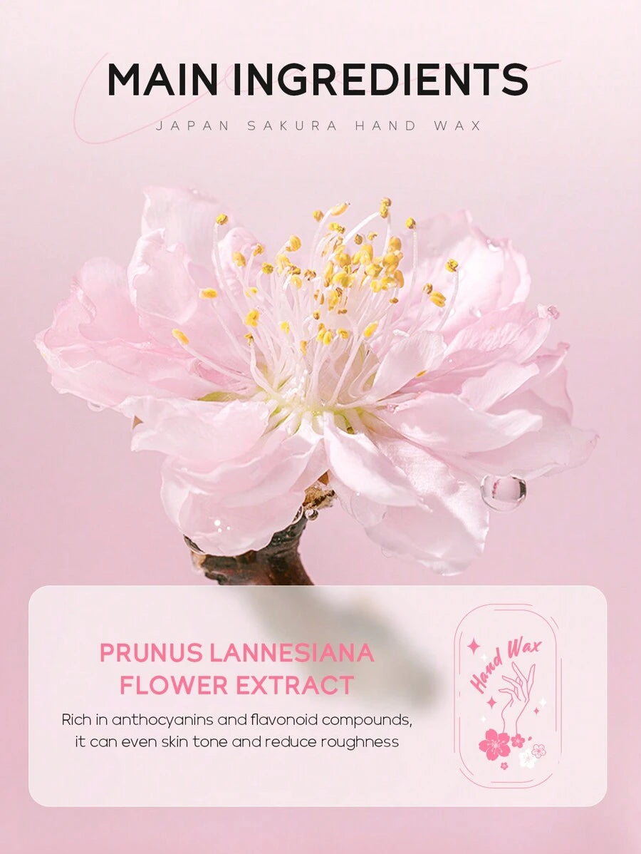 LAIKOU قناع لليدين بلون وردي وبرائحة زهرة الكرز