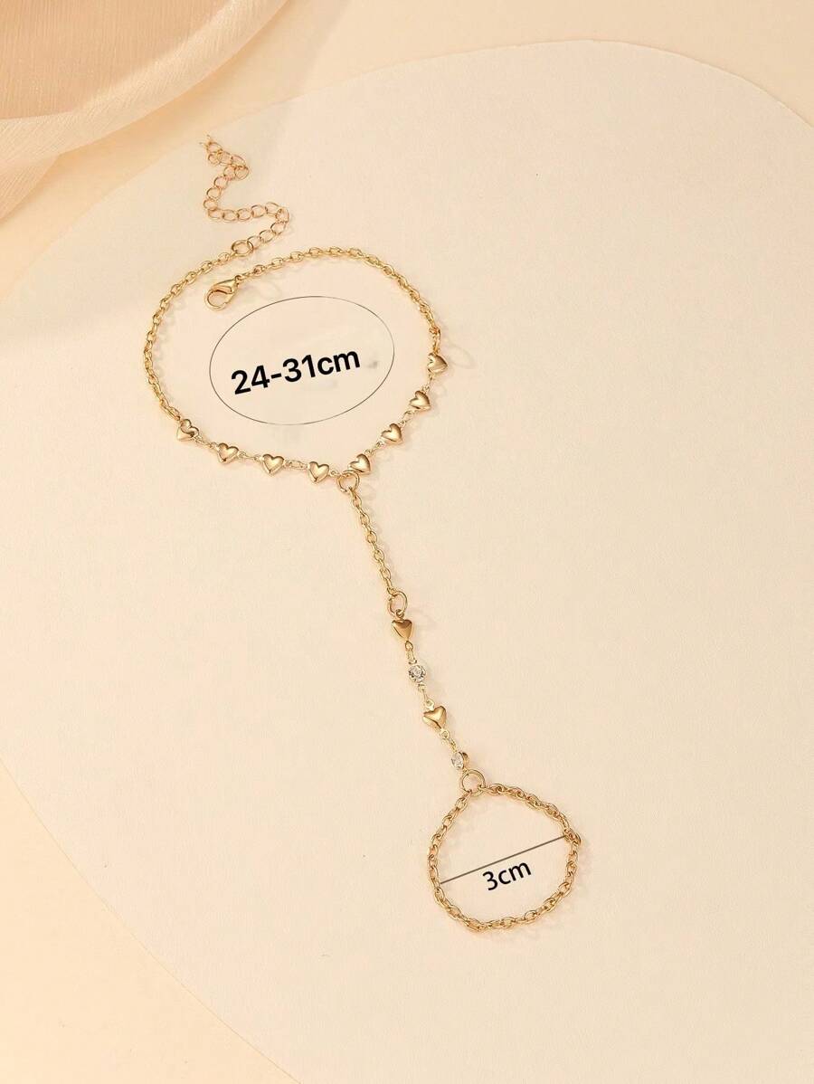 SHEIN سوار كاحل على شكل قلب