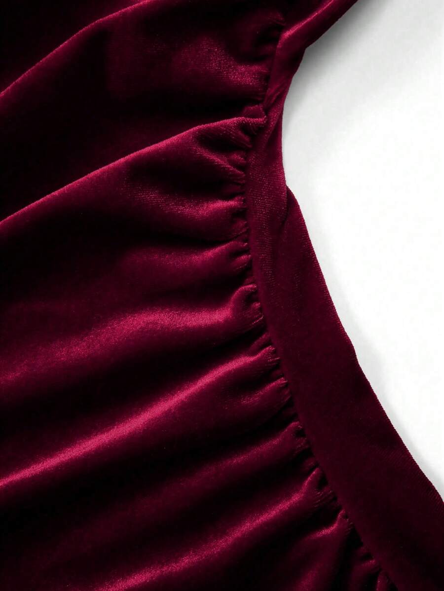 SHEIN Sweetra فستان ماكسي بياقة عالية بدون أكمام