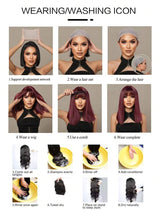 SHEIN شعر مستعار أسود طويل 30 بوصة مجعد طبيعي