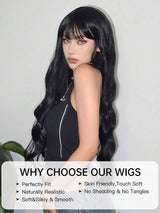 SHEIN شعر مستعار أسود طويل 30 بوصة مجعد طبيعي