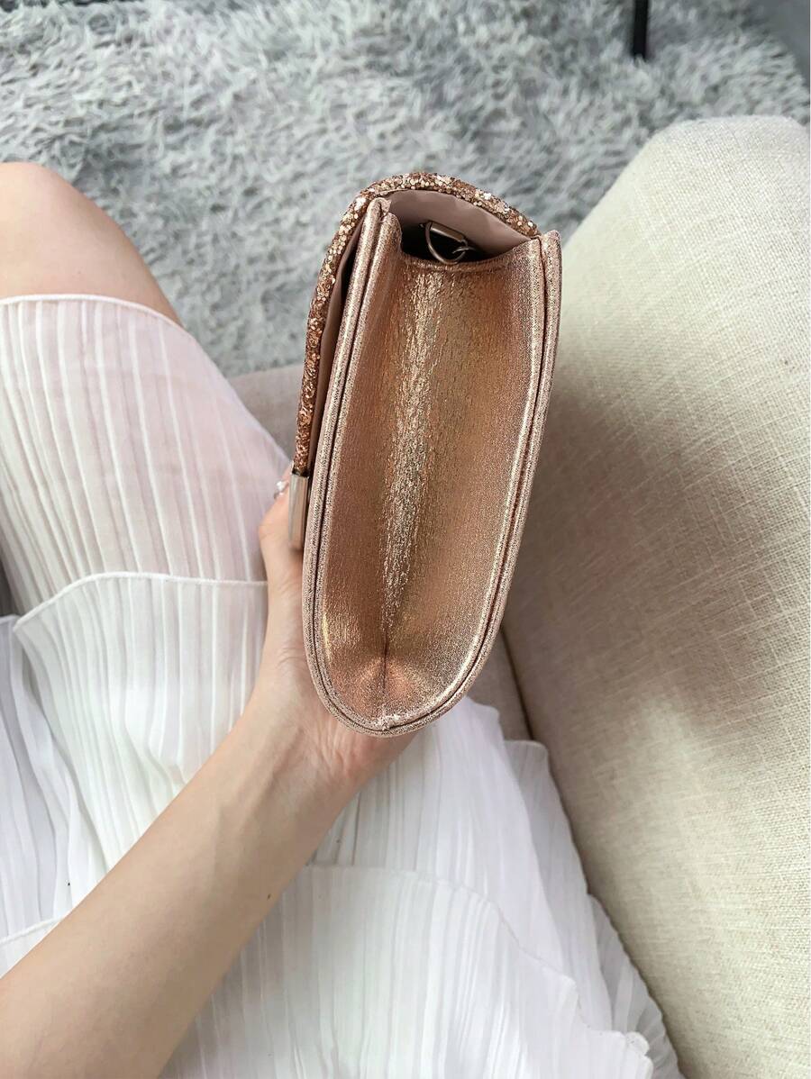 SHEIN REMANLAND حقيبة مساء لامعة أنيقة