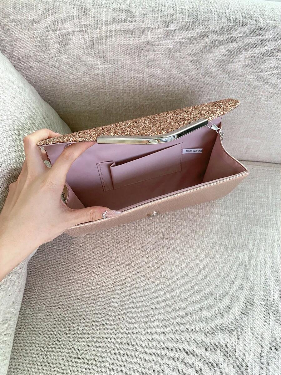 SHEIN REMANLAND حقيبة مساء لامعة أنيقة
