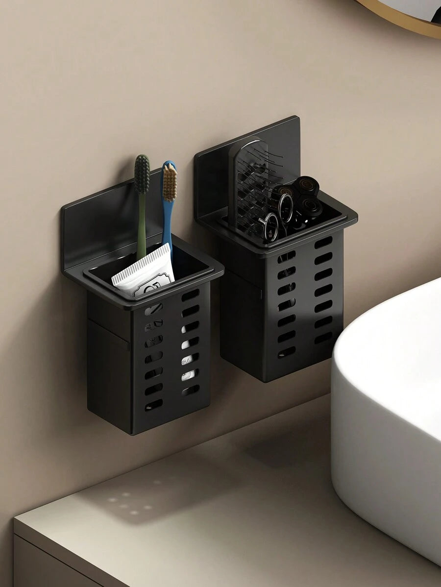 SHEIN حامل فرشاة أسنان ومعجون جداري بدون ثقب