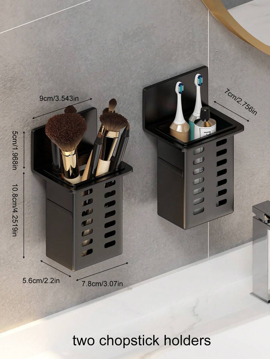 SHEIN حامل فرشاة أسنان ومعجون جداري بدون ثقب