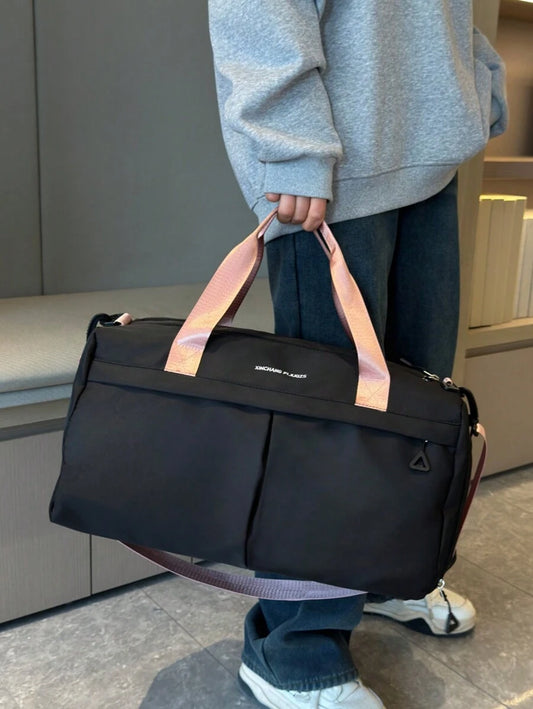 SHEIN حقيبة سفر رياضية كبيرة السعة