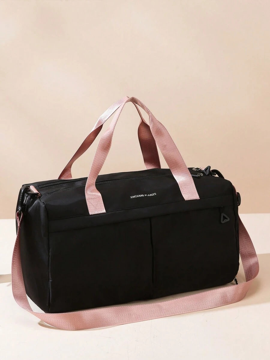 SHEIN حقيبة سفر رياضية كبيرة السعة