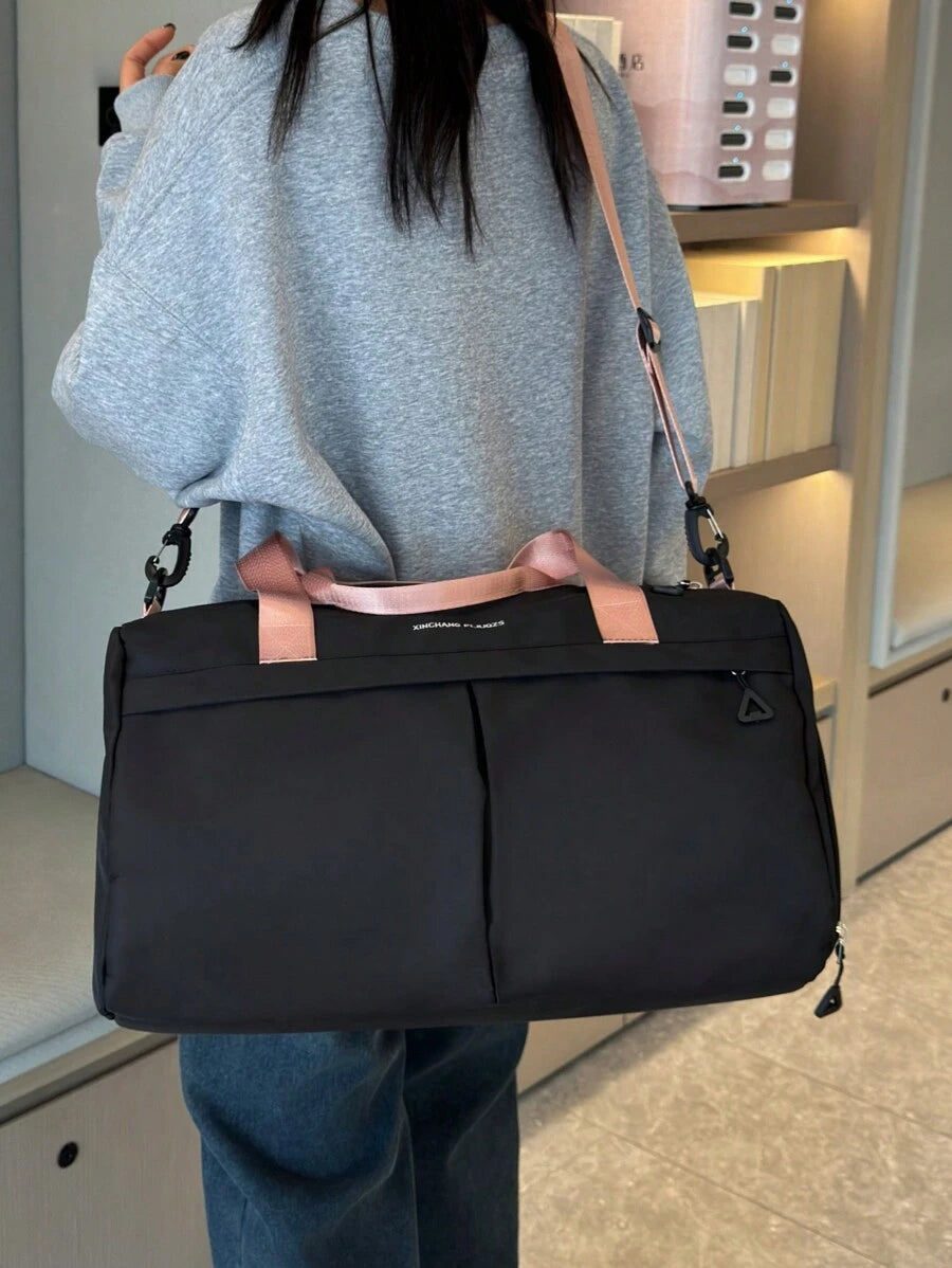 SHEIN حقيبة سفر رياضية كبيرة السعة