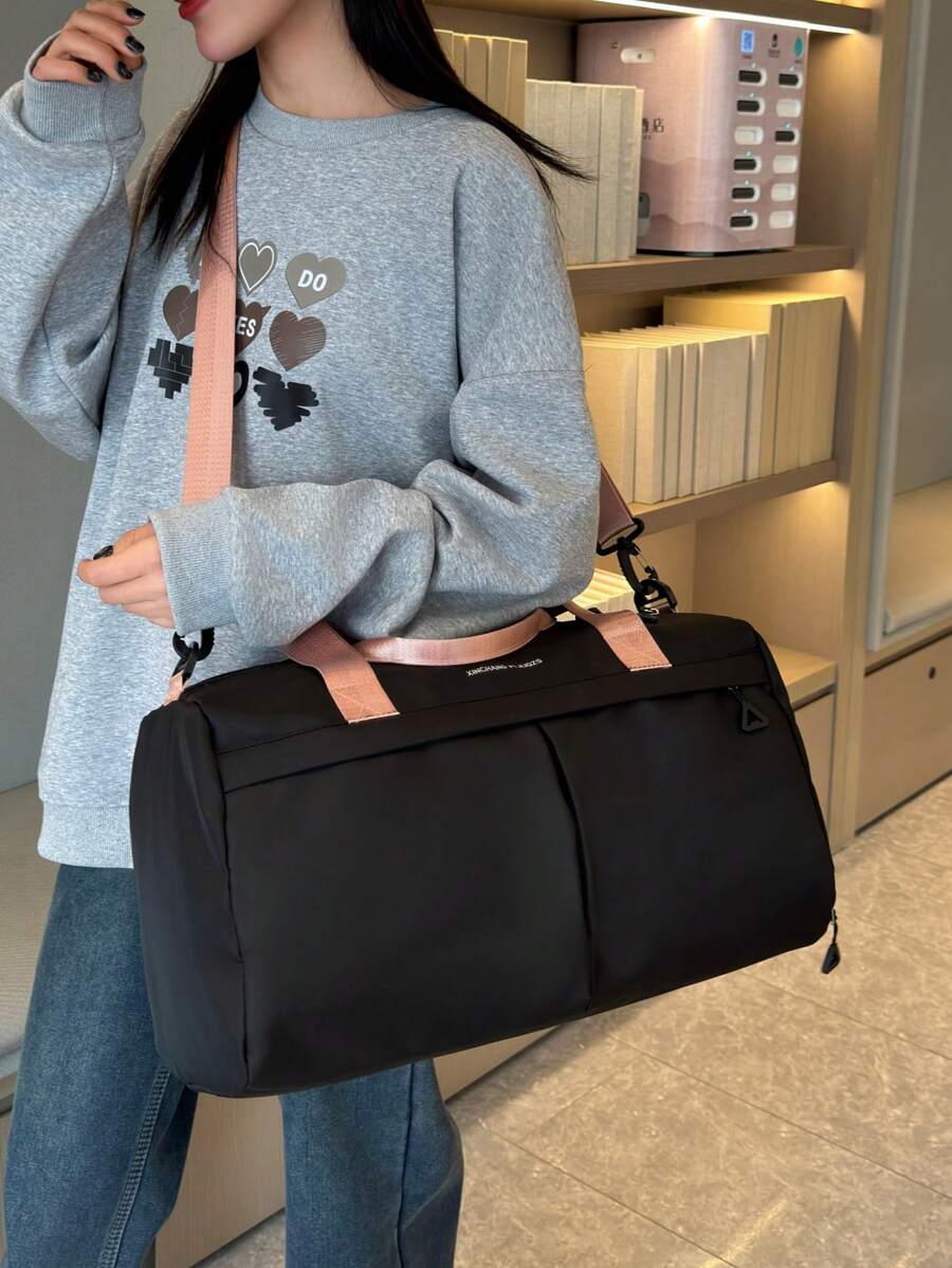 SHEIN حقيبة سفر رياضية كبيرة السعة