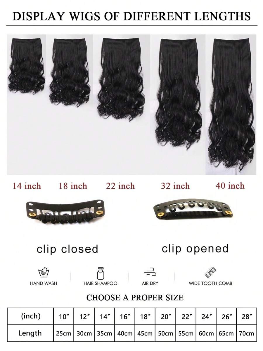SHEIN باروكة إكسنشن شعر مجعد 5 قطع