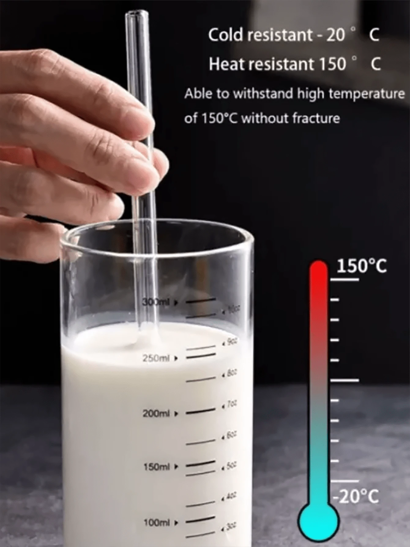 SHEIN مجموعة 4 قصبات زجاجية مع فرشاة