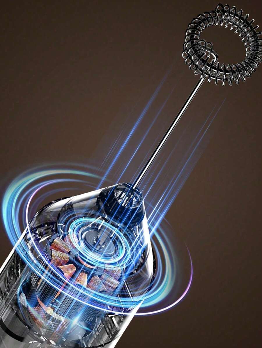 SHEIN مفرغ حليب ستانلس ستيل يدوي للقهوة والمشروبات الساخنة