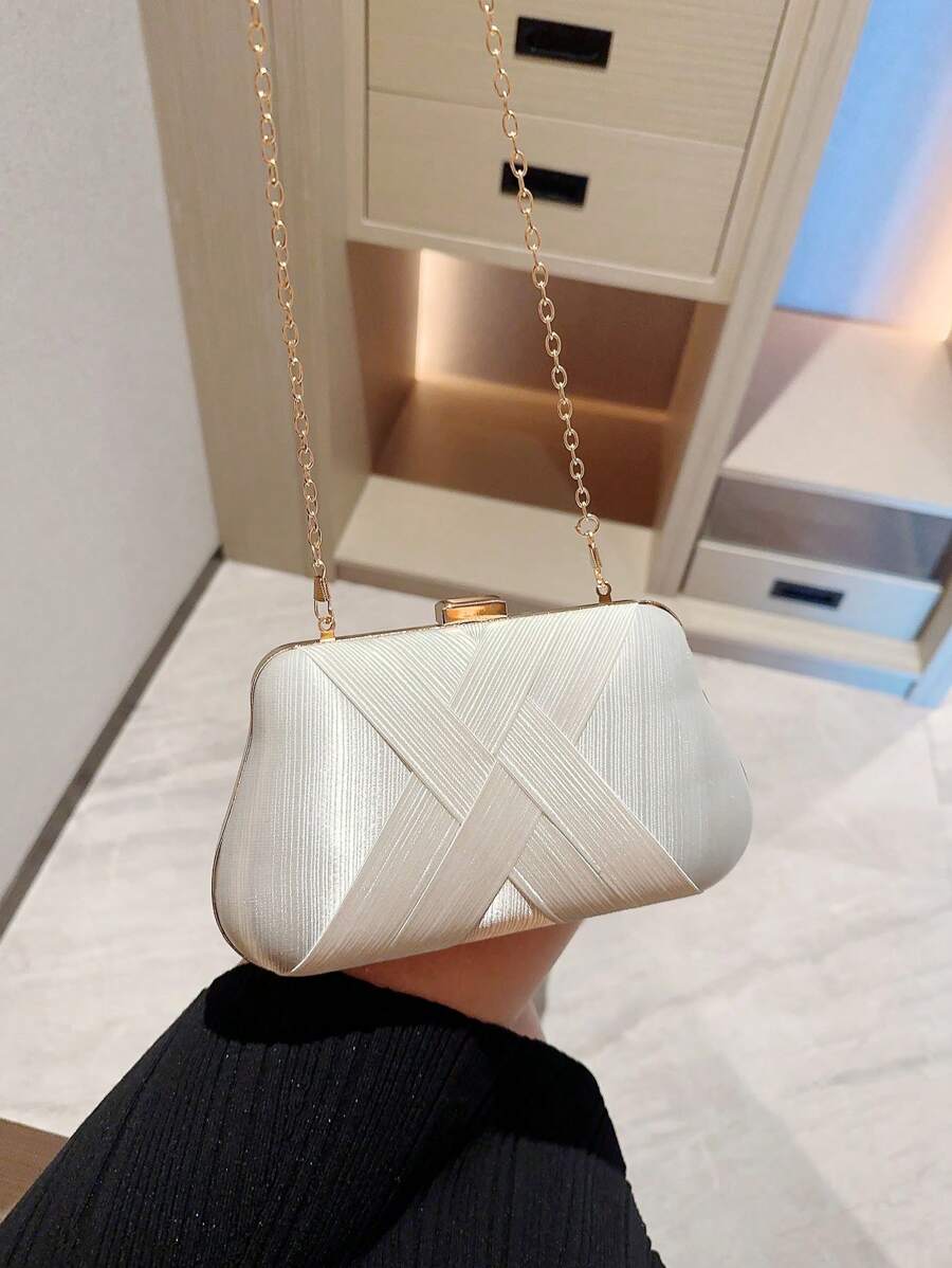 SHEIN حقيبة سهرة أنيقة بتصميم صليب كلاسيكي