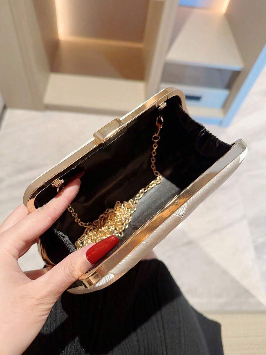 SHEIN حقيبة سهرة أنيقة بتصميم صليب كلاسيكي