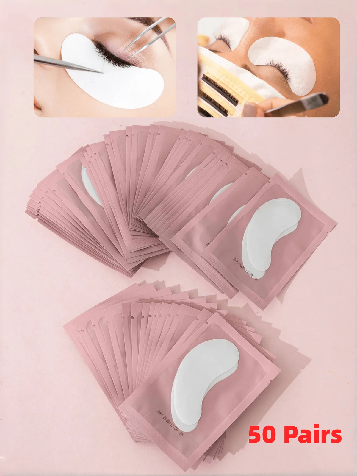 SHEIN ضمادات جل تحت العين لتمديد الرموش 50 زوجًا