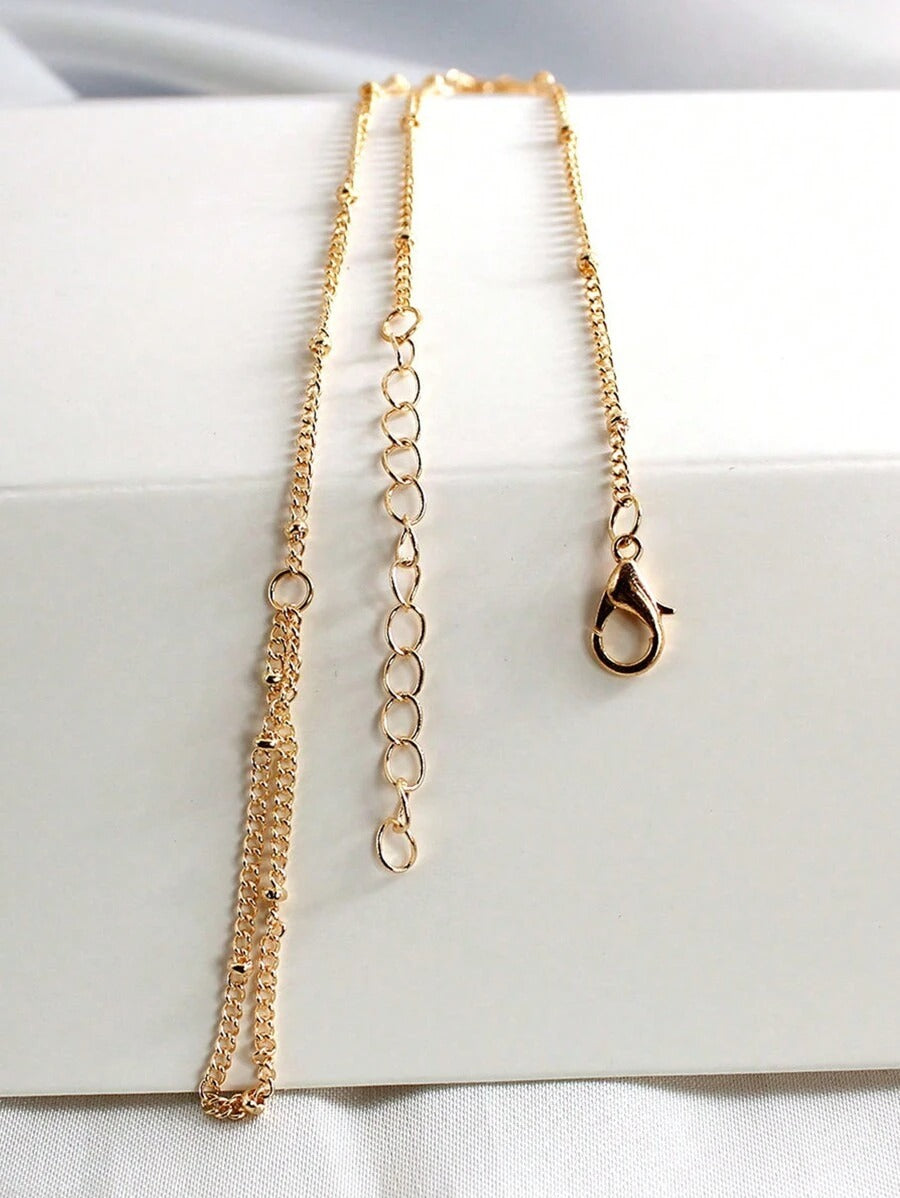 SHEIN سوار إصبع بسلسلة خرز عصرية
