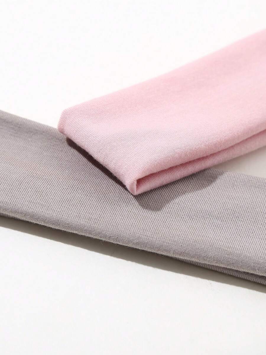 SHEIN ROMWE طقم 6 قطع عصابة رأس مرنة بألوان سادة