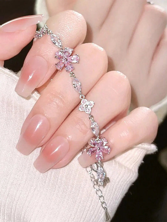 SHEIN سوار بشريط وردي من الكرز وتفاصيل عقدة