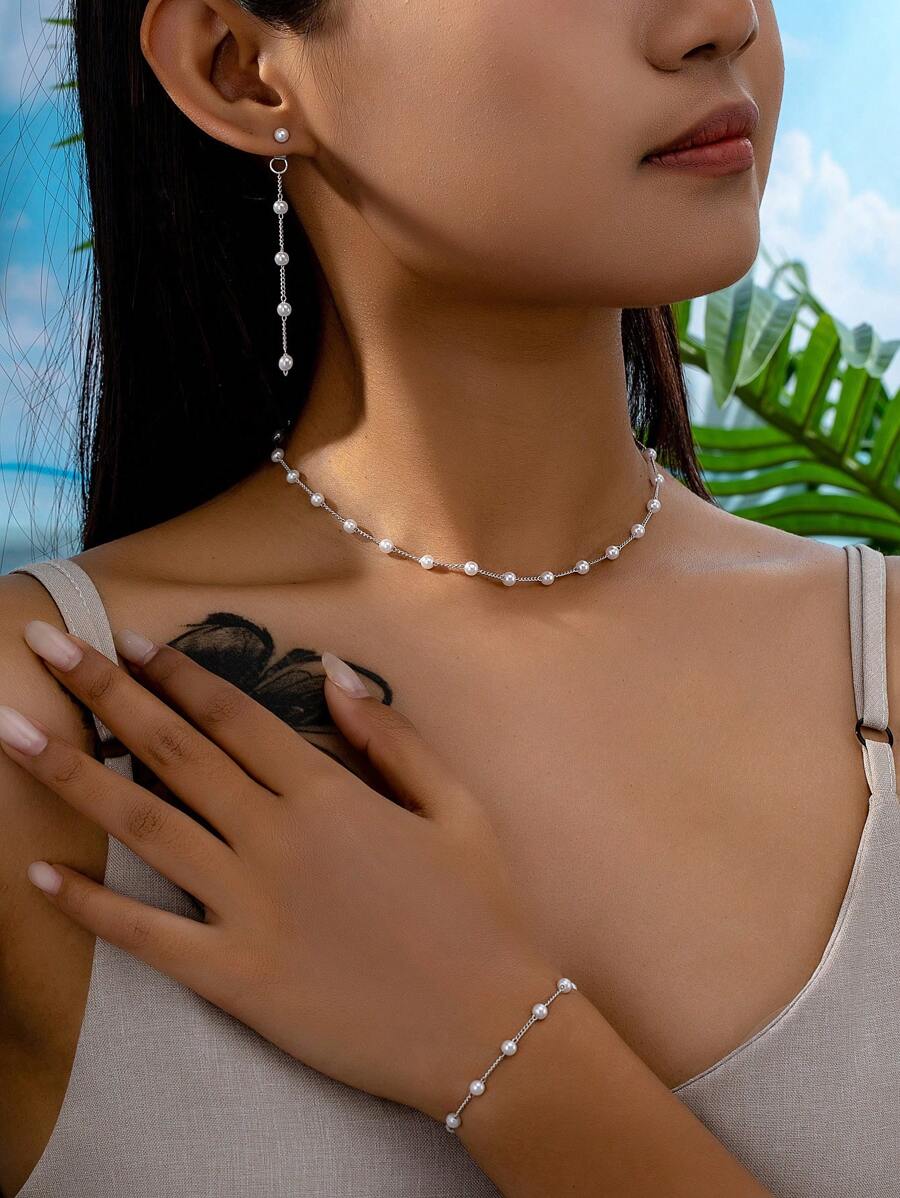 SHEIN طقم مجوهرات بوهيمي أنيق