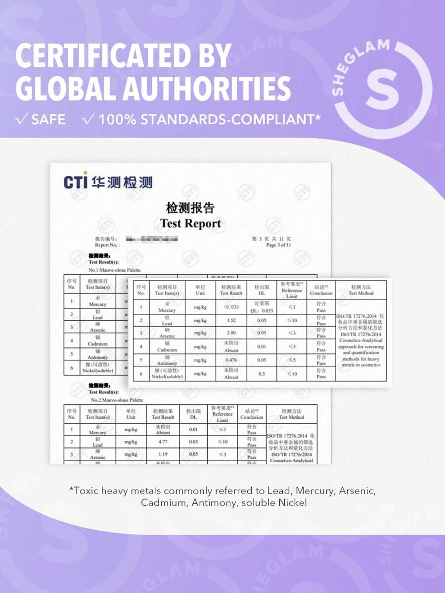 SHEGLAMباليت ظلال عيون مميزة بدرجات بنفسجية ناعمة