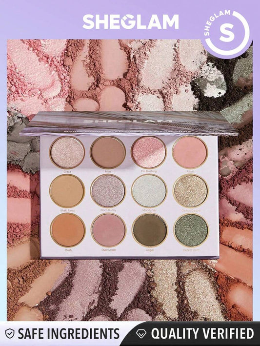 SHEGLAMباليت ظلال عيون مميزة بدرجات بنفسجية ناعمة