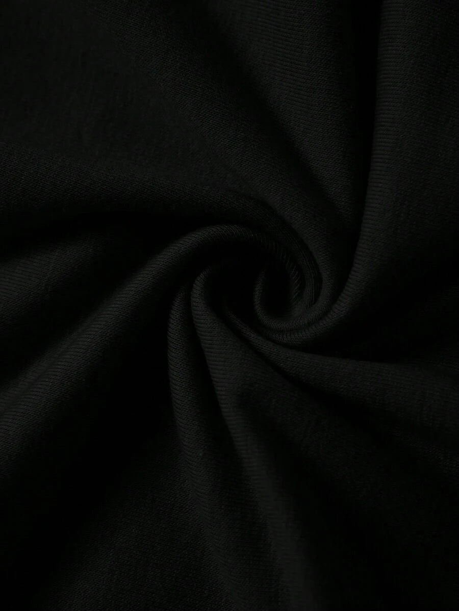 SHEIN BASICS فستان سهرة أسود ضيق بدون حمالات