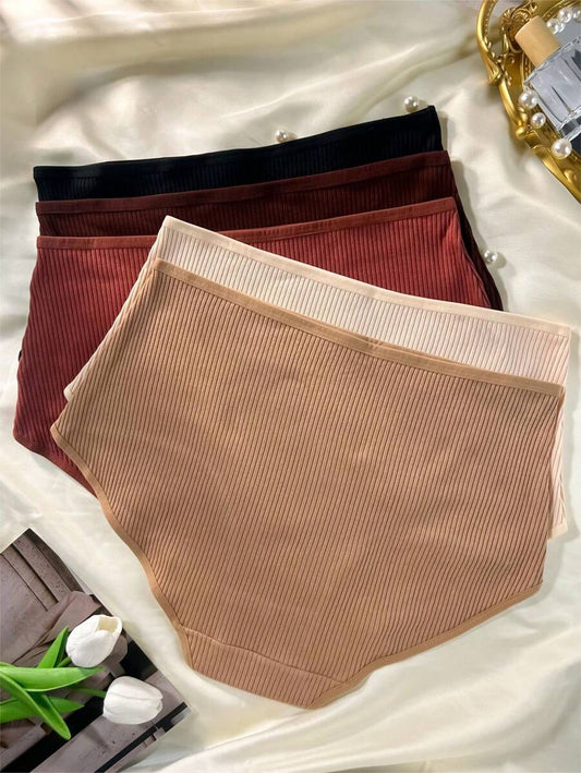 SHEIN طقم 5 قطع ملابس داخلية ألوان سادة