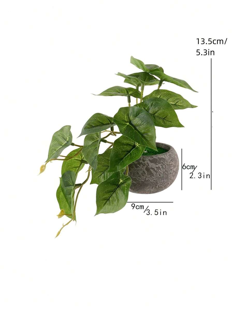 نبتة منزلية اصطناعية (قطعة واحدة) لديكور المنزل