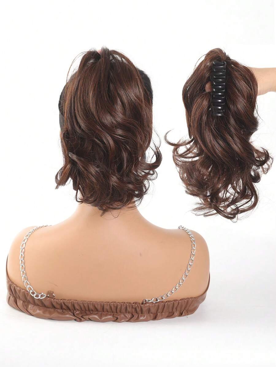 SHEIN إضافة ذيل حصان اصطناعي 10 بوصات بمشبك مخلب