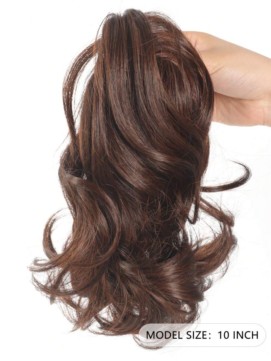 SHEIN إضافة ذيل حصان اصطناعي 10 بوصات بمشبك مخلب