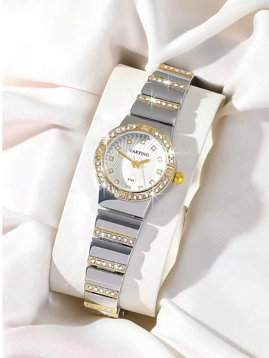 SHEIN CARYINO ساعة كوارتز كلاسيك ستانلس ستيل ماس