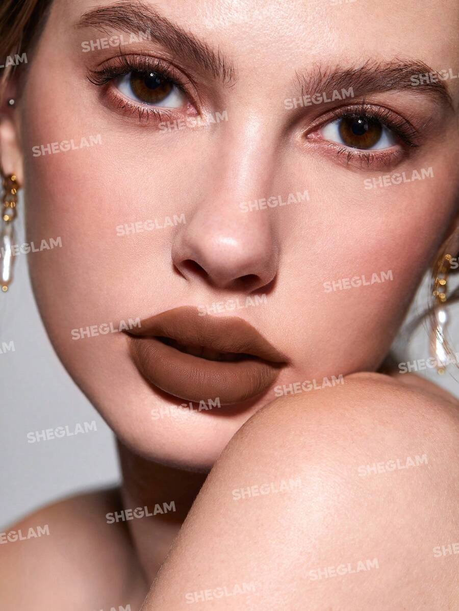 SHEGLAM قلم تحديد الشفاه كريمي غير لامع عالي الصبغة