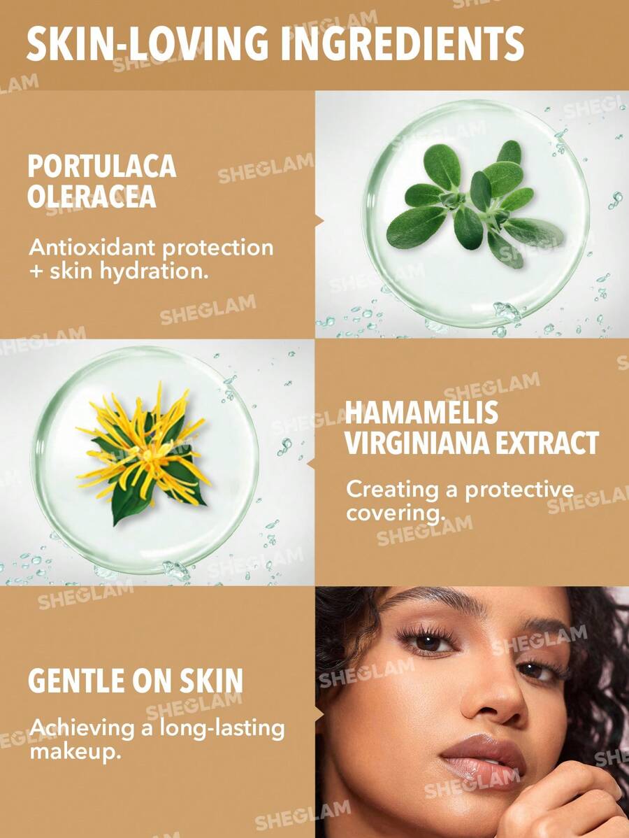 SHEGLAM Chestnut خافي عيوب سائل مطفي