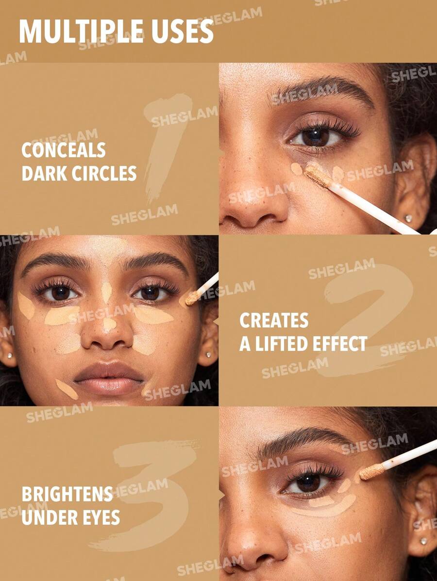 SHEGLAM Chestnut خافي عيوب سائل مطفي