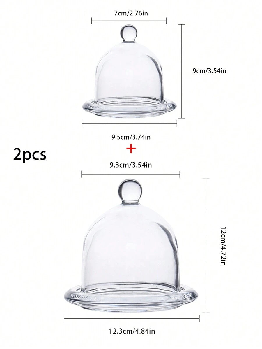 SHEIN طقم 2 كوب ليمون زجاجي مع غطاء