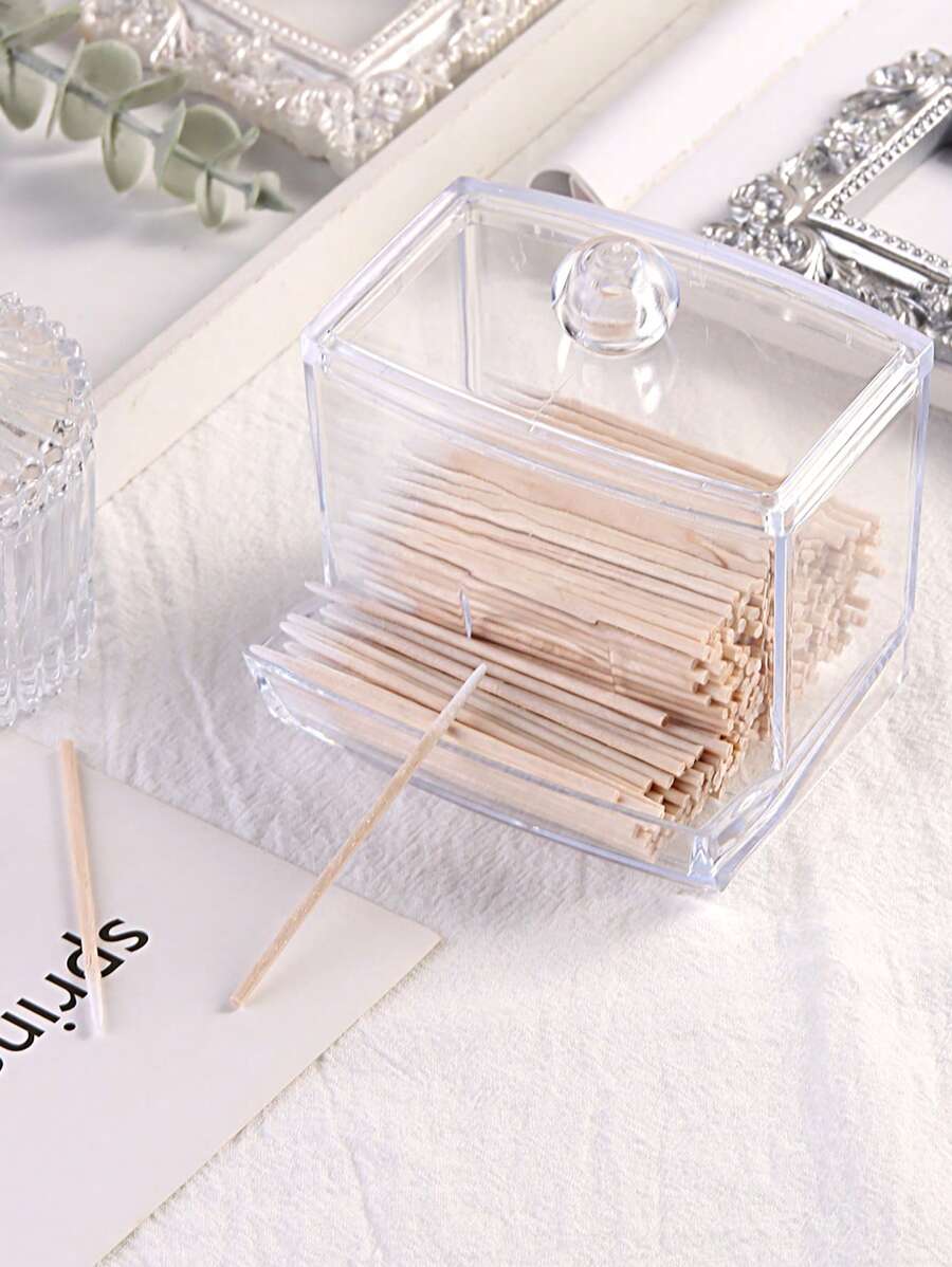 SHEIN صندوق تخزين عصا تنظيف شفاف متعدد الأغراض